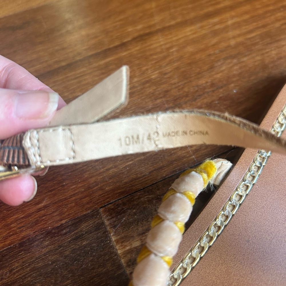 Vince Camuto Raminta Braided Sandals Tan Yellow Size 10 (42 EU)Worn Once - Picture 4 of 6